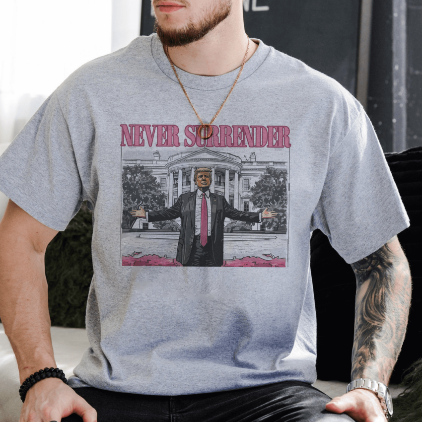 Trump Never Surrender shirt, Donald Trump in White House Unisex shirt, Trump Supporter shirt