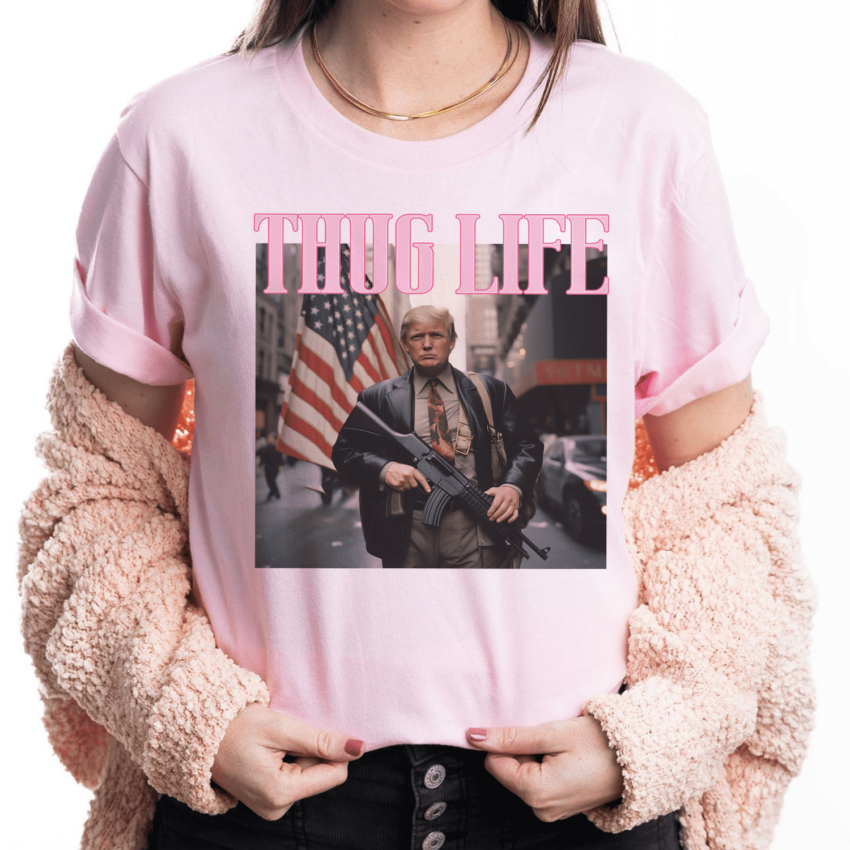 Trump Thug Life 4th of July Shirt, Donald Trump Shirt, Trump Supporter Shirt