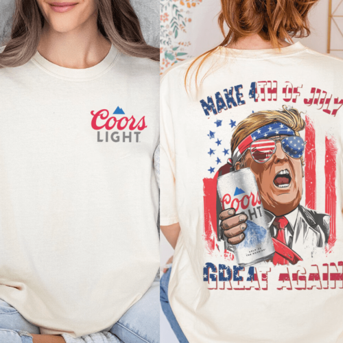 Coors Light Make 4th of July shirt, Trump 2024, Trump Supporter shirt