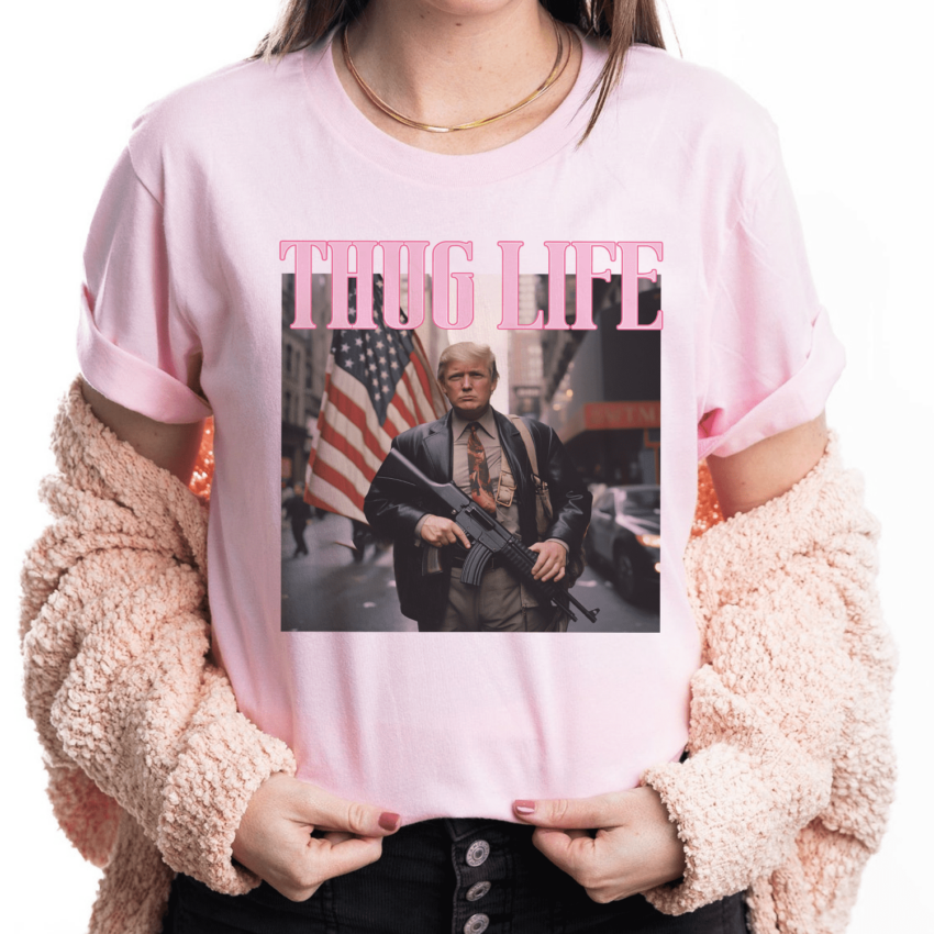 Trump Thug Life 4th of July Shirt, Donald Trump Shirt, Trump Supporter Shirt