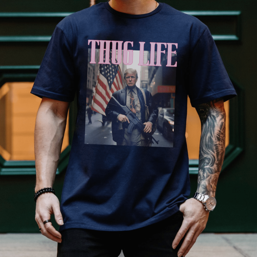 Trump Thug Life 4th of July Shirt, Donald Trump Shirt, Trump Supporter Shirt