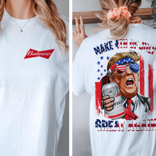 Trump Budweiser shirt, Make 4th of July Shirt, Donald Trump shirt, Trump Supporter shirt (Copy) (Copy)