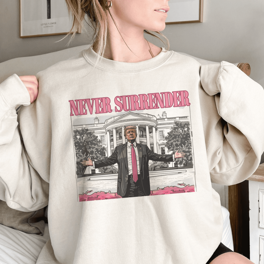 Trump Never Surrender shirt, Donald Trump in White House Unisex shirt, Trump Supporter shirt