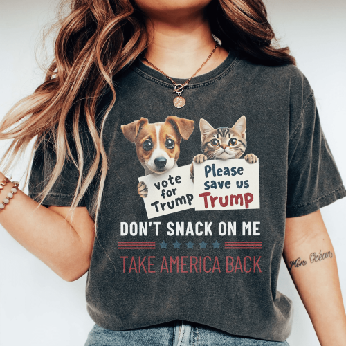 TRUMP don’t snack on me take American back shirt