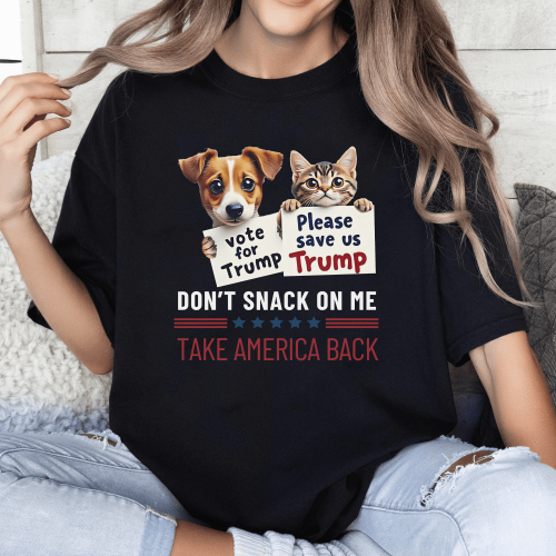 TRUMP don’t snack on me take American back shirt