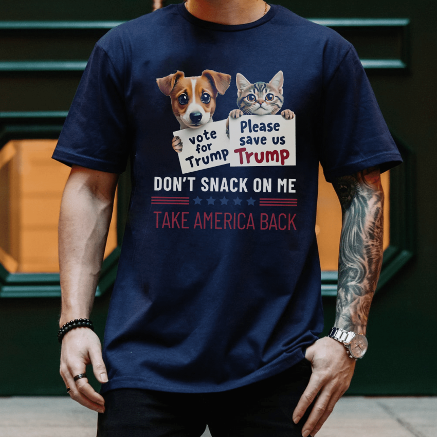 TRUMP don’t snack on me take American back shirt