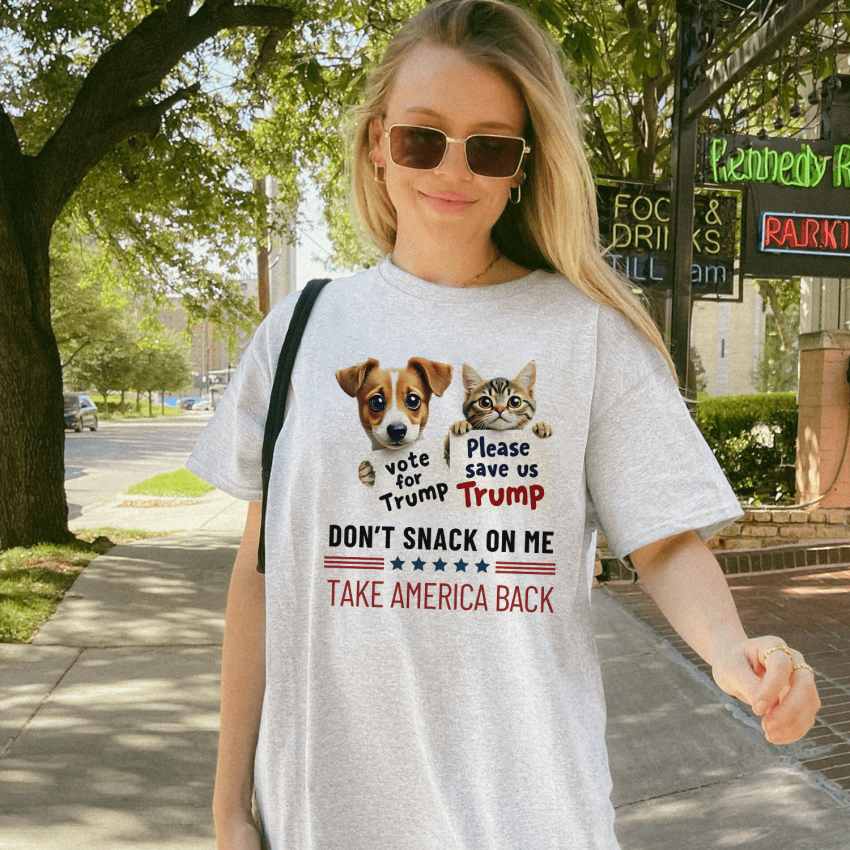 TRUMP don’t snack on me take American back shirt