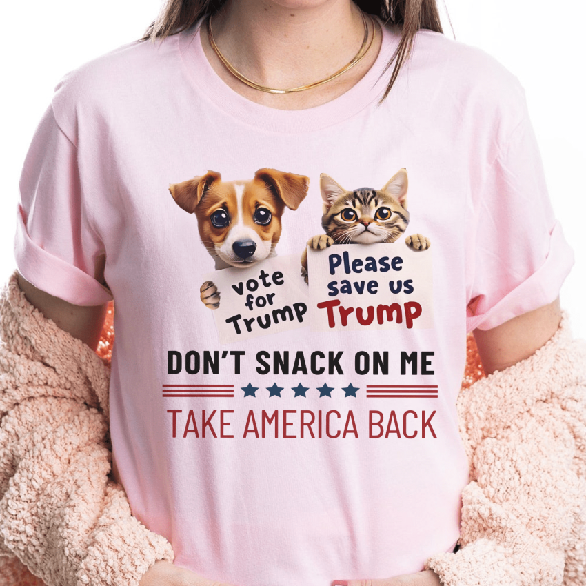 TRUMP don’t snack on me take American back shirt