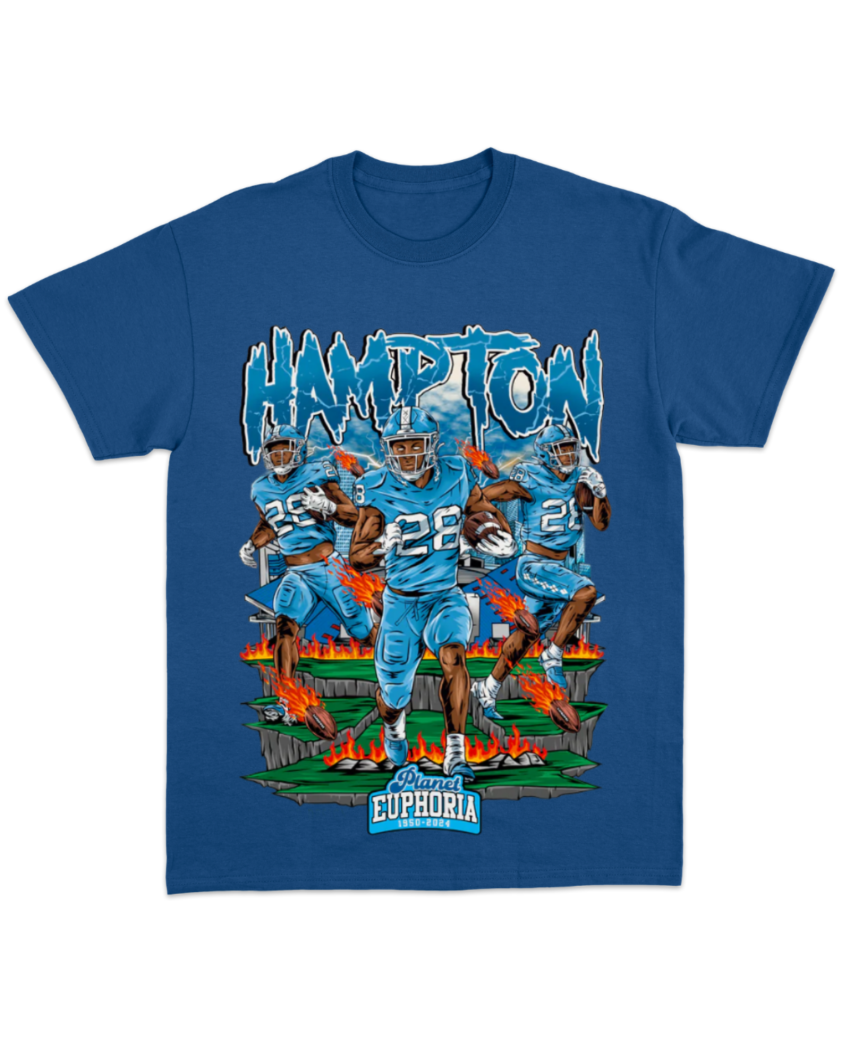 Omarion Hampton #28 Running Back NIL T-Shirt