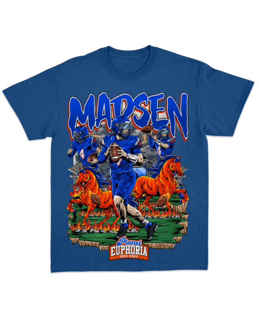 Maddux Madsen – #4 Quarterback NIL T-Shirt