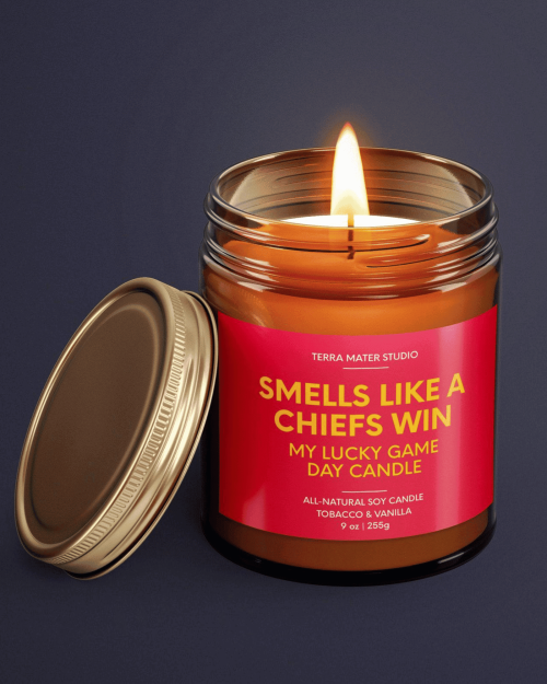 Smells Like A Chiefs Win Candle | Chiefs Fan Gift