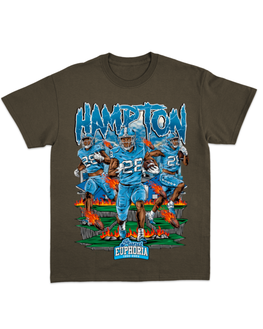 Omarion Hampton #28 Running Back NIL T-Shirt