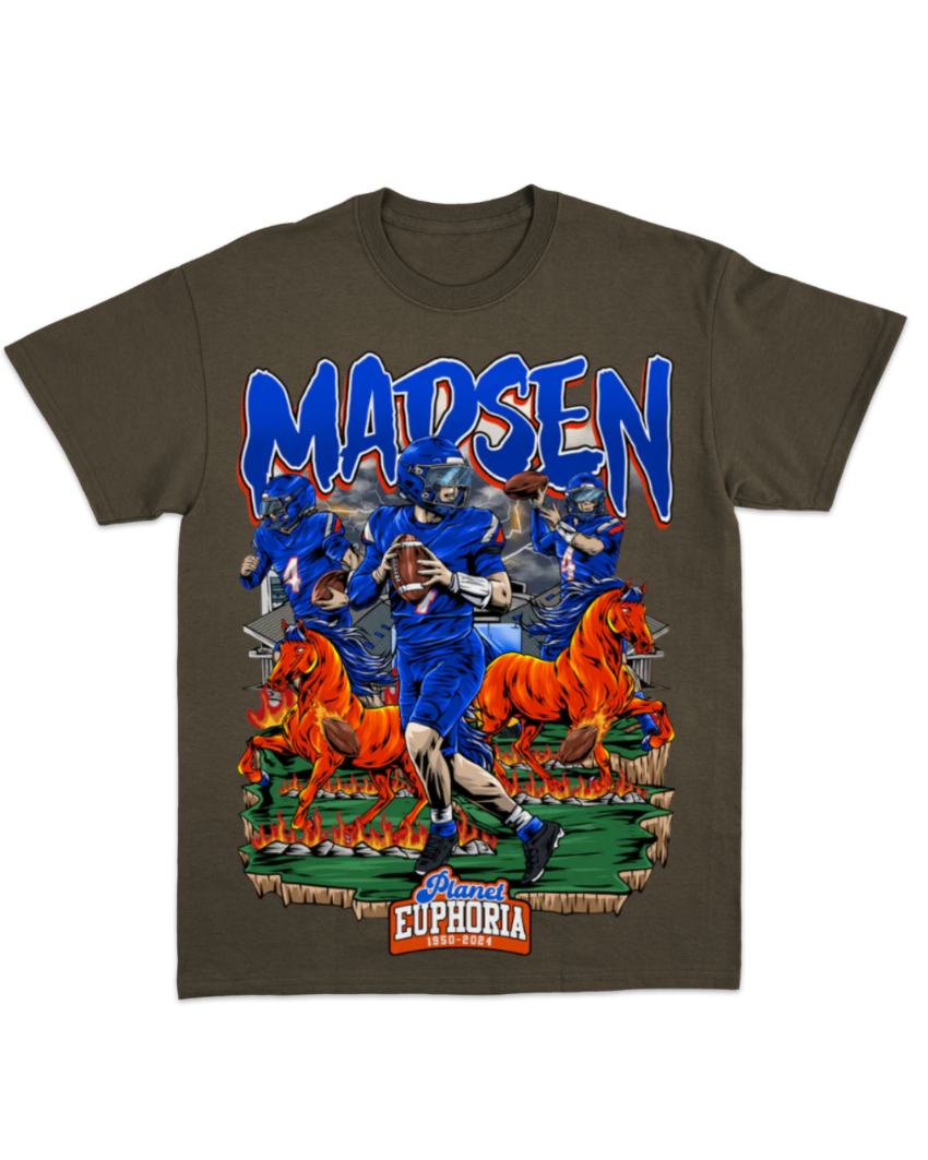 Maddux Madsen – #4 Quarterback NIL T-Shirt